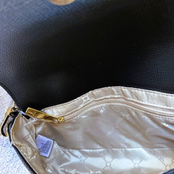 Ted Baker London Rory crossbody in black leather with gold hardware NWT - Picture 5 of 8